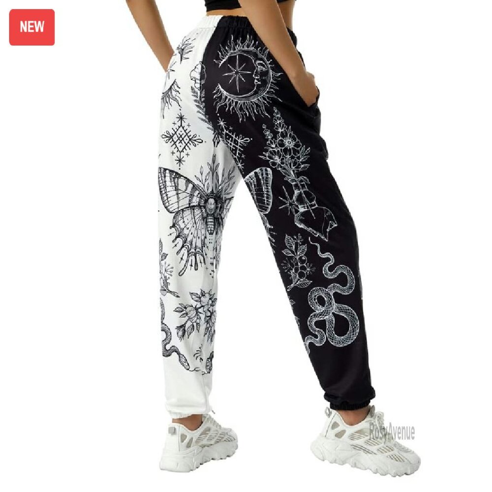 Boho Harem Pants High Waist Patchwork Sweatpants … - image 8